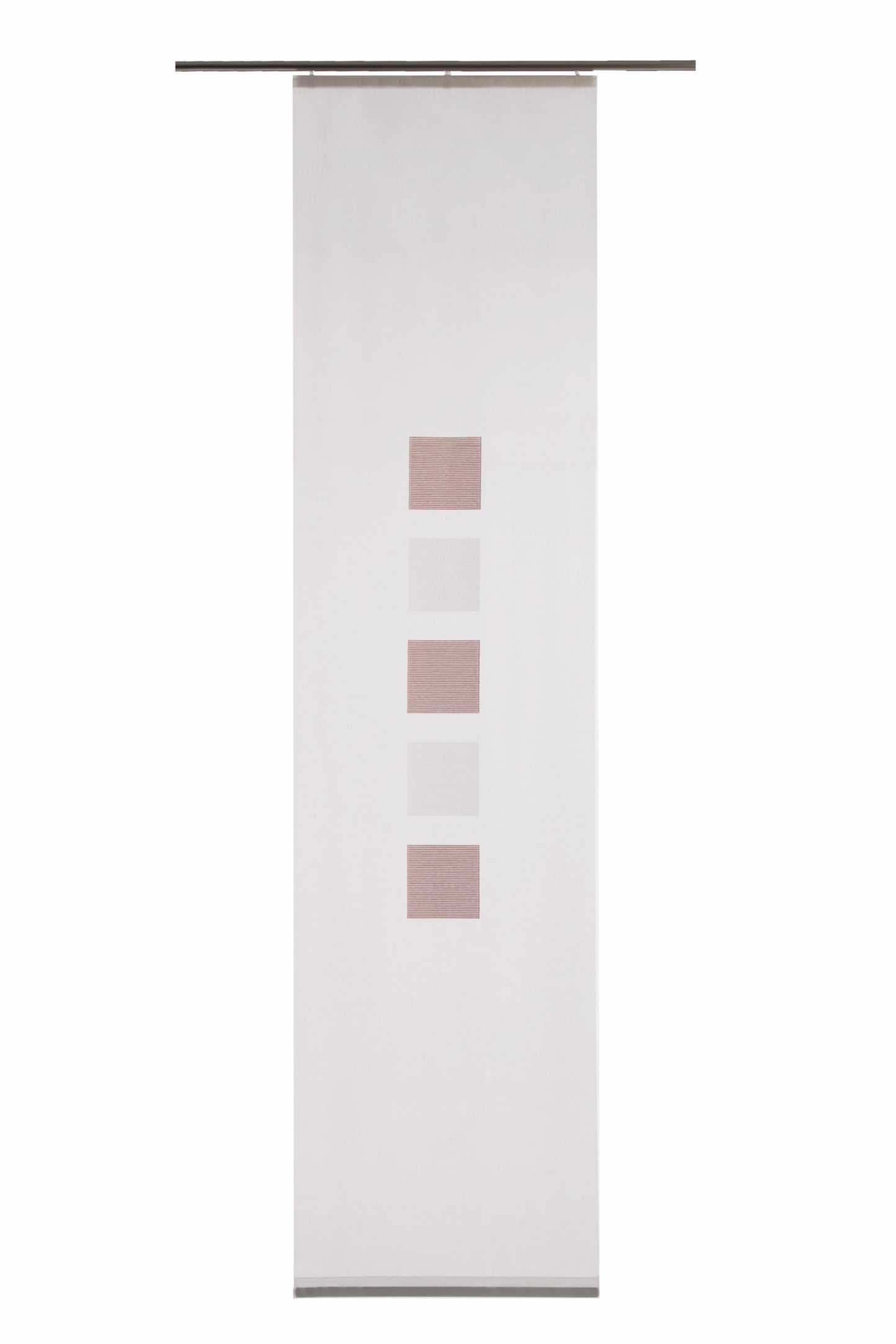 Homing Flächenvorhang Elias 60x245cm weiß-rosa Vorhang Wohnzimmer Schlafzimmer