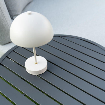 Outdoor Daybed Ø 170cm Sonneninsel Sonnenliege Gartenliege Gartenliege grau