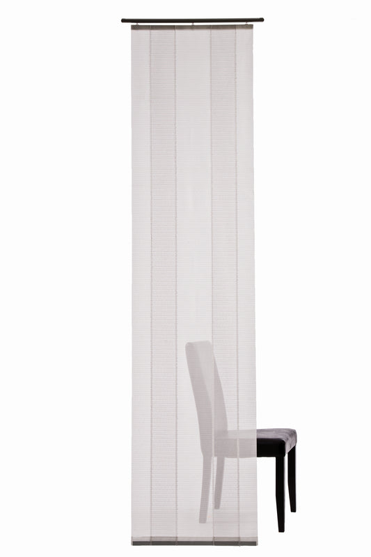 Homing Flächen Vorhang Jason 60x245 weiß Vorhänge Schlafzimmer transparent