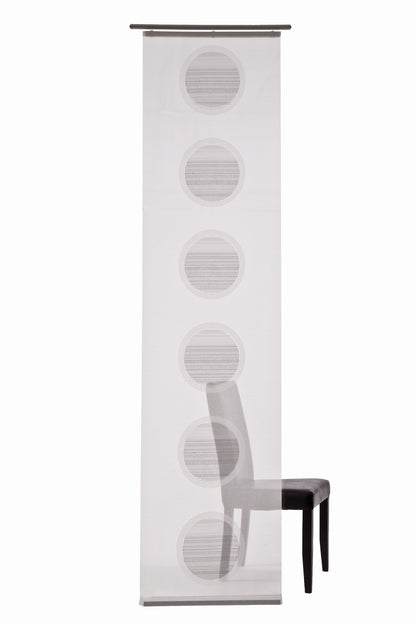 Homing Flächenvorhang Janis 60x245cm weiß-grau Vorhang Wohnzimmer Schlafzimmer