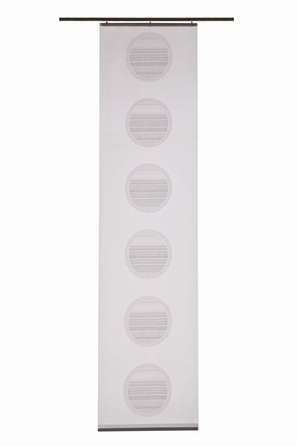 Homing Flächenvorhang Janis 60x245cm weiß-grau Vorhang Wohnzimmer Schlafzimmer