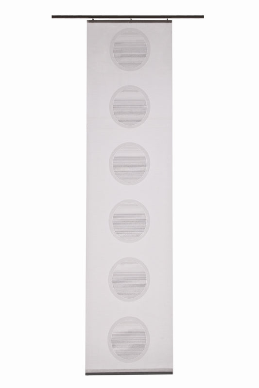 Homing Flächenvorhang Janis 60x245cm weiß-grau Vorhang Wohnzimmer Schlafzimmer