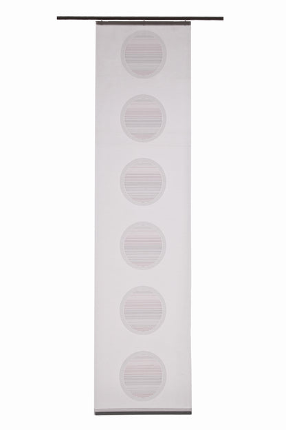 Homing Flächenvorhang Janis 60x245cm weiß-rosa Vorhang Wohnzimmer Schlafzimmer