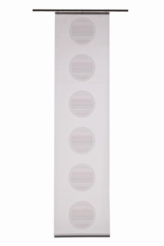 Homing Flächenvorhang Janis 60x245cm weiß-rosa Vorhang Wohnzimmer Schlafzimmer