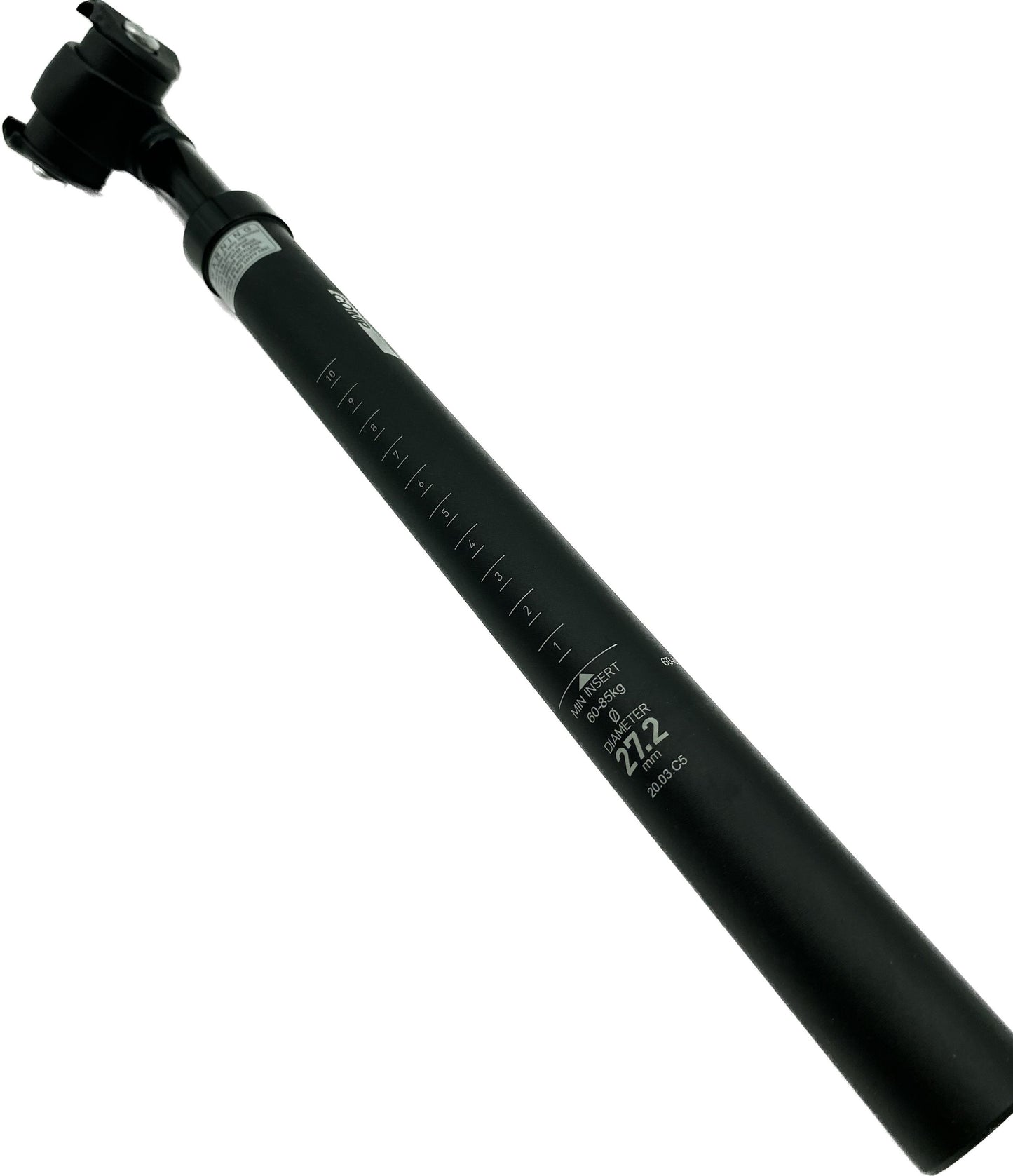 Federsattelstütze 85 kg XLC SP-S08 Sattelstütze Alu Ø 27,2-31,8mm schwarz
