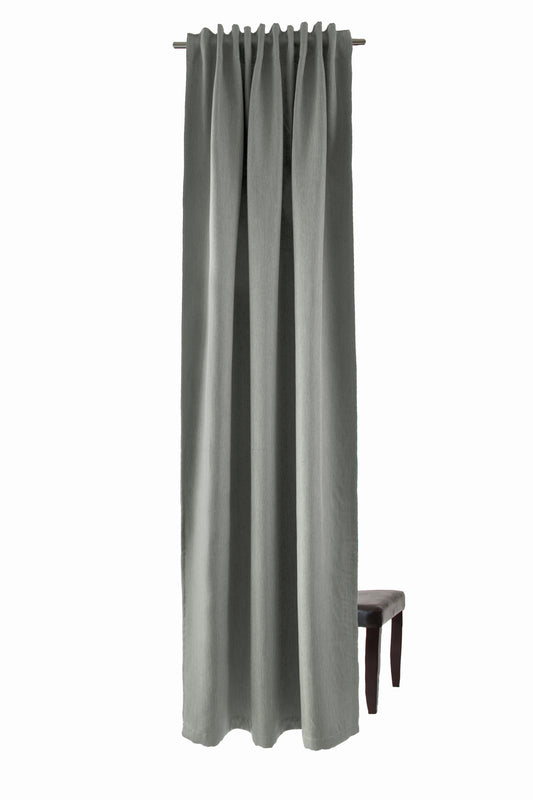 Homing Schlaufenschal Galdin 140x245 Vorhang Schlafzimmer Deko verdunkelnd grau