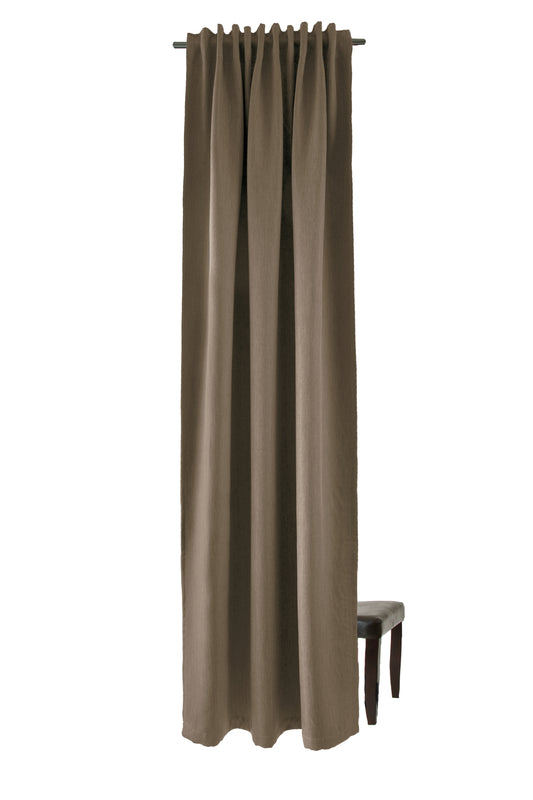 Homing Schlaufenschal Galdin 140x245 Vorhang Schlafzimmer verdunkelnd braun