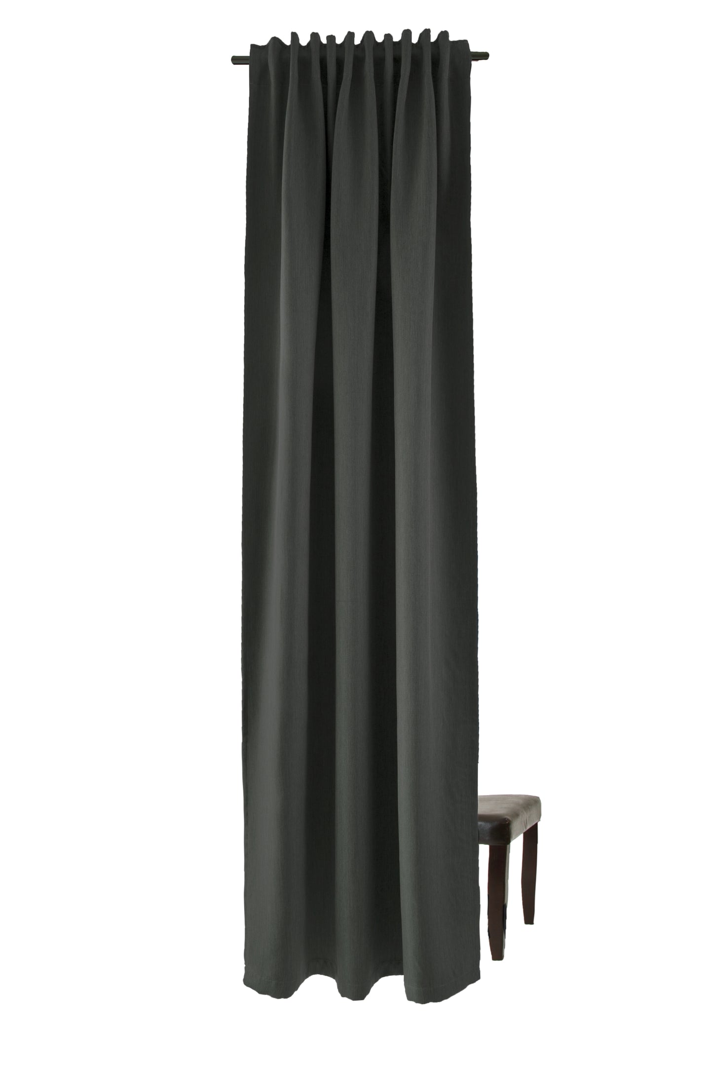 Homing Schlaufenschal Galdin 140x245 Vorhang Schlafzimmer verdunkelnd anthrazit