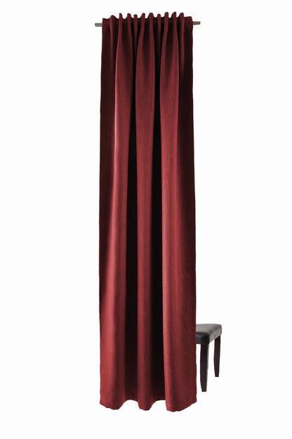 Homing Schlaufenschal Galdin 140x245 Vorhang Schlafzimmer verdunkelnd bordeaux