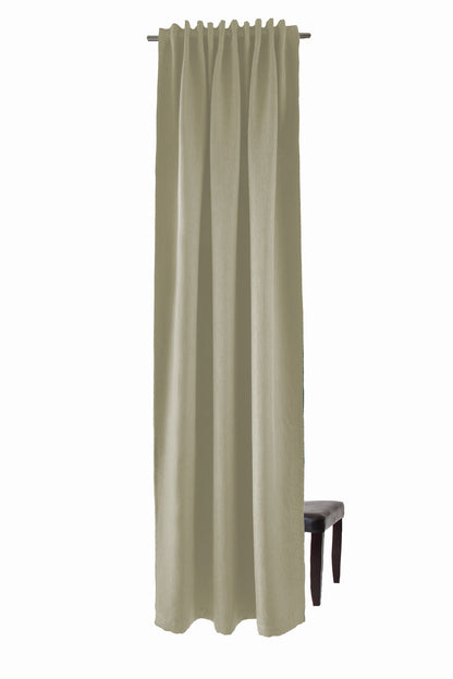 Homing Schlaufenschal Galdin 140x245 Vorhang Schlafzimmer verdunkelnd creme