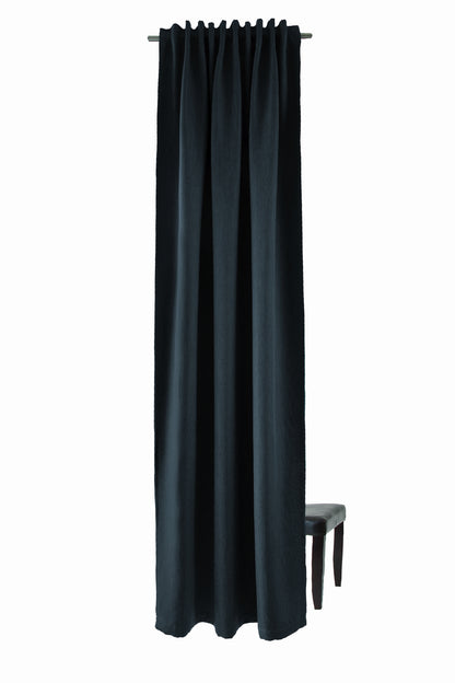 Homing Schlaufenschal Galdin 140x245 Vorhang Schlafzimmer Deko verdunkelnd blau