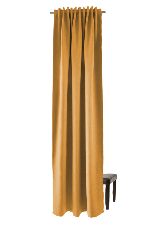 Homing Schlaufenschal Galdin 140x245 Vorhang Schlafzimmer verdunkelnd safran