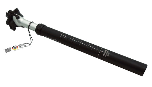 Federsattelstütze 100 Kg ERGOTEC SP-7.0 Sattelstütze gefedert Alu Ø 27,2 - 31,8