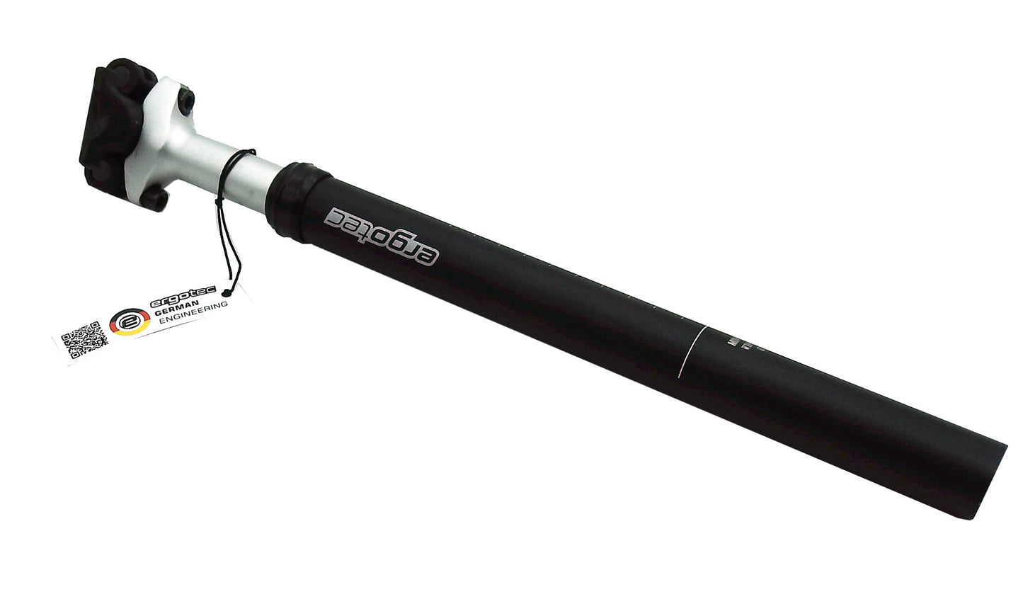 Federsattelstütze 100 Kg ERGOTEC SP-7.0 Sattelstütze gefedert Alu Ø 27,2 - 31,8