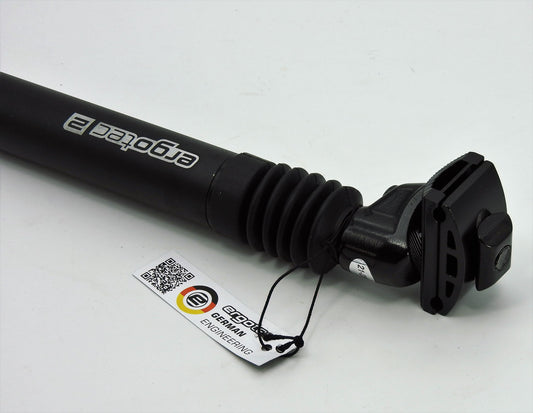 Federsattelstütze 80kg ERGOTEC SP-3.0 Sattelstütze gefedert Alu Ø 30,9