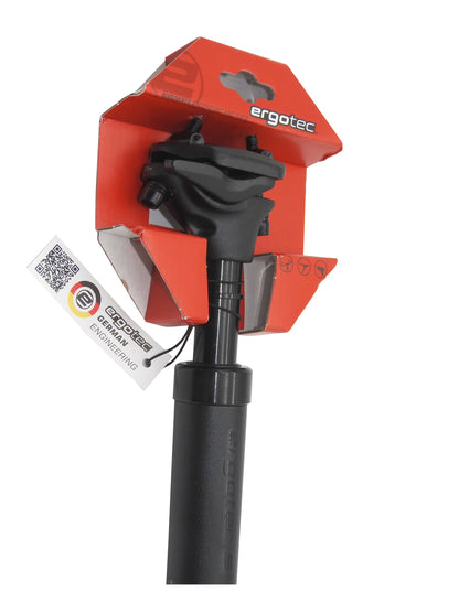 Federsattelstütze 120 Kg ERGOTEC SP-10.0 Sattelstütze gefedert Alu Ø 27,2 - 31,8