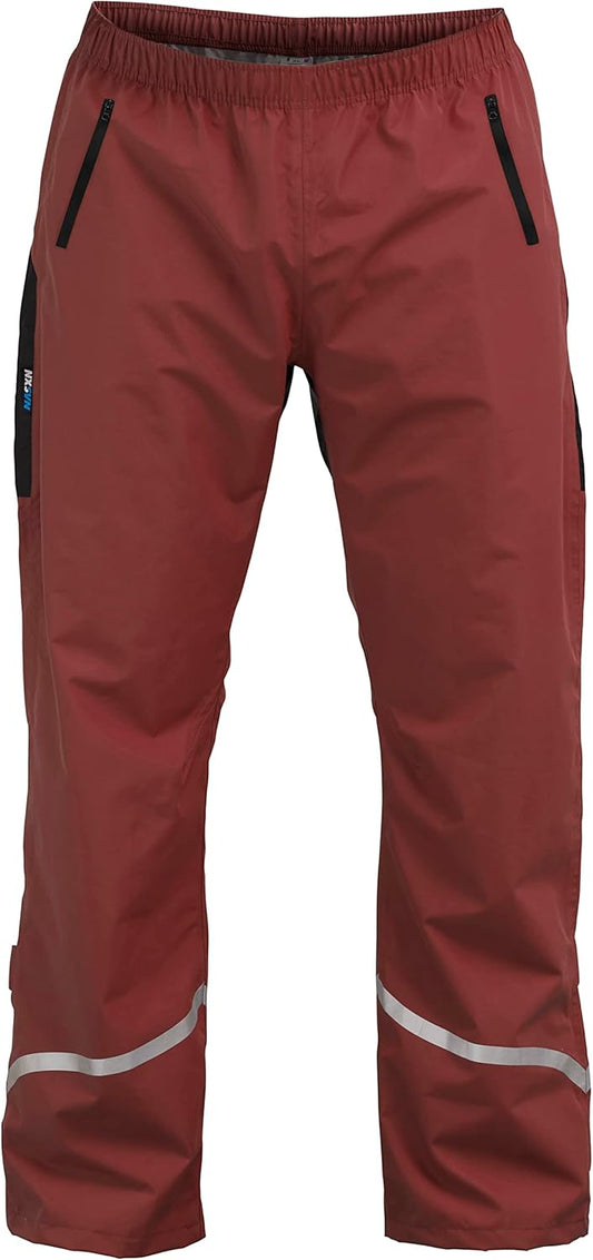 RUBBERNECK NXSVN Regenhose Unisex wasserdicht atmungsaktiv bequem rot Größe M