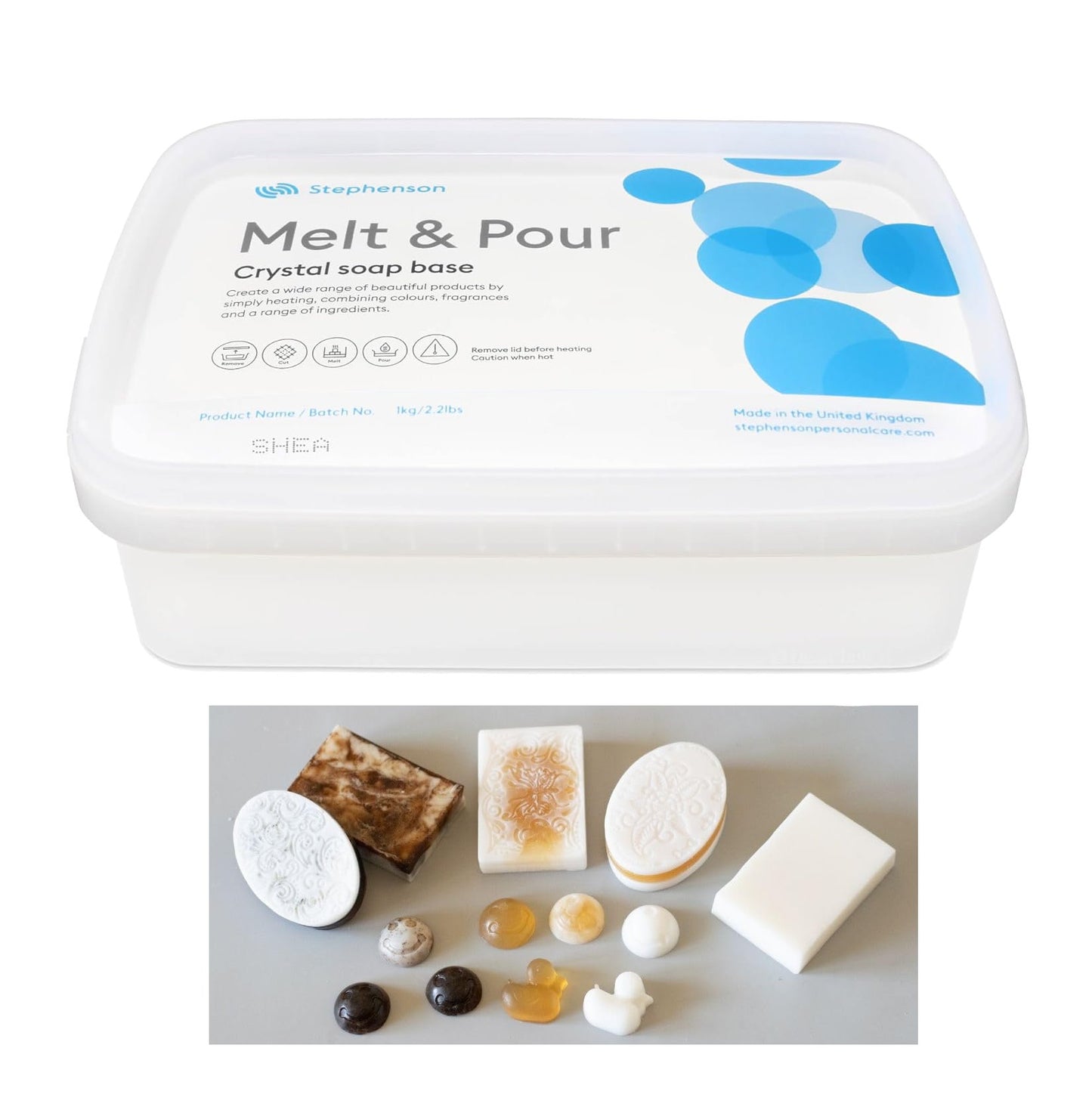 Rohseife Sheabutter Seifenbasis 1kg Seifenherstellung transparent Seife Basis
