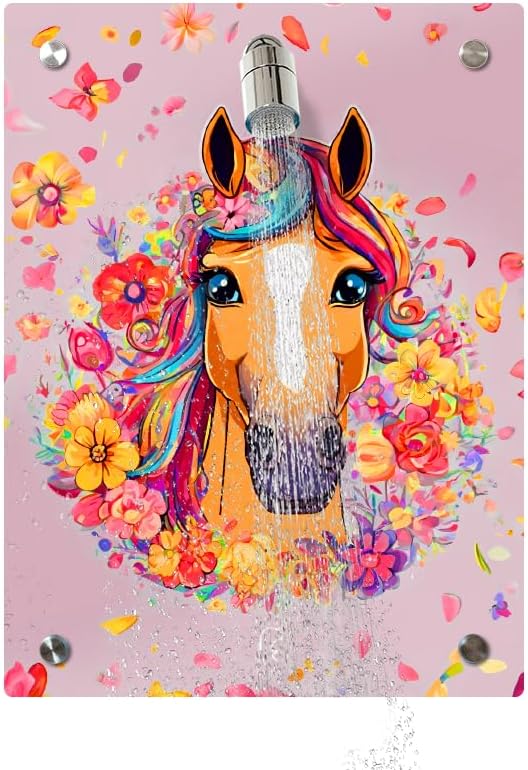 fredis Kinderdusche Pferd mit Duschkopf Kinder Dusche Pirat ohne Bohren