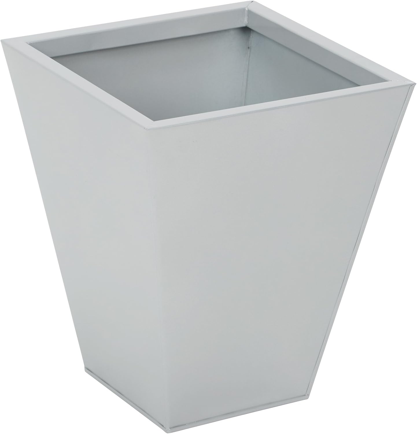 3er Set Metall Pflanztopf Blumentopf Übertopf Kübel wetterfest frostfest silber