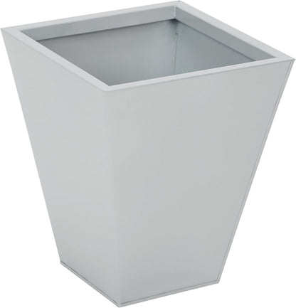 3er Set Metall Pflanztopf Blumentopf Übertopf Kübel wetterfest frostfest silber