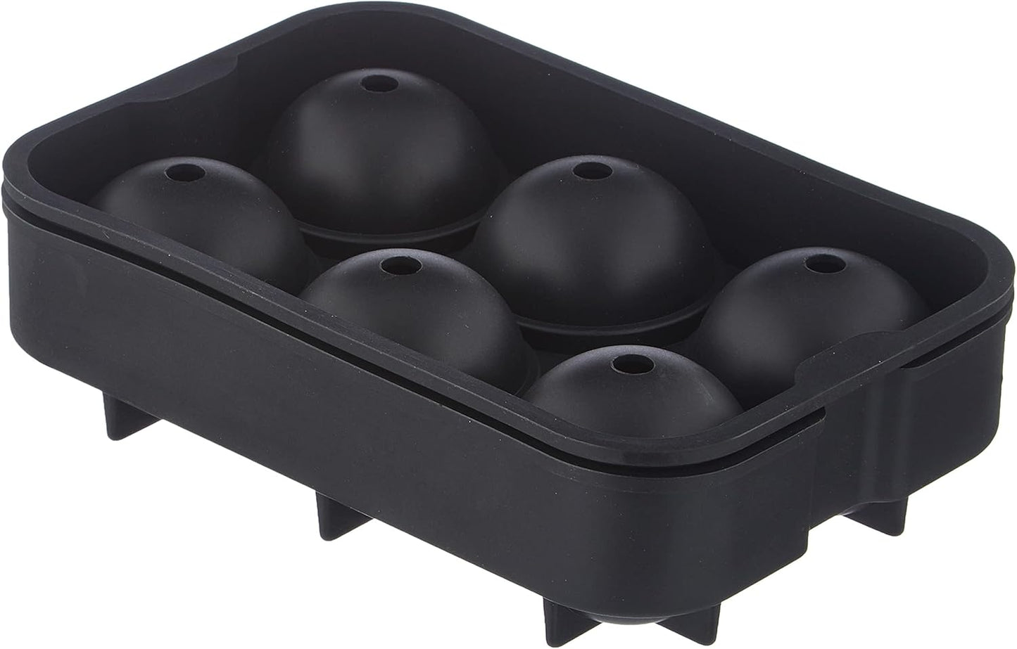 Oishii Silikon XXL Eiswürfel-Form 2er Set 4,5cm Eiswürfel Form Kugel rund