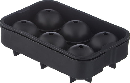 Oishii Silikon XXL Eiswürfel-Form 2er Set 4,5cm Eiswürfel Form Kugel rund