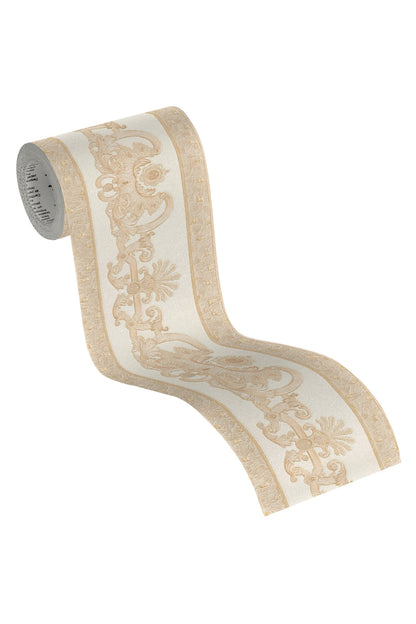 A.S. Création Barocktapete Beige 655424 Wandtapete Papier Rolle Borte Bordüre