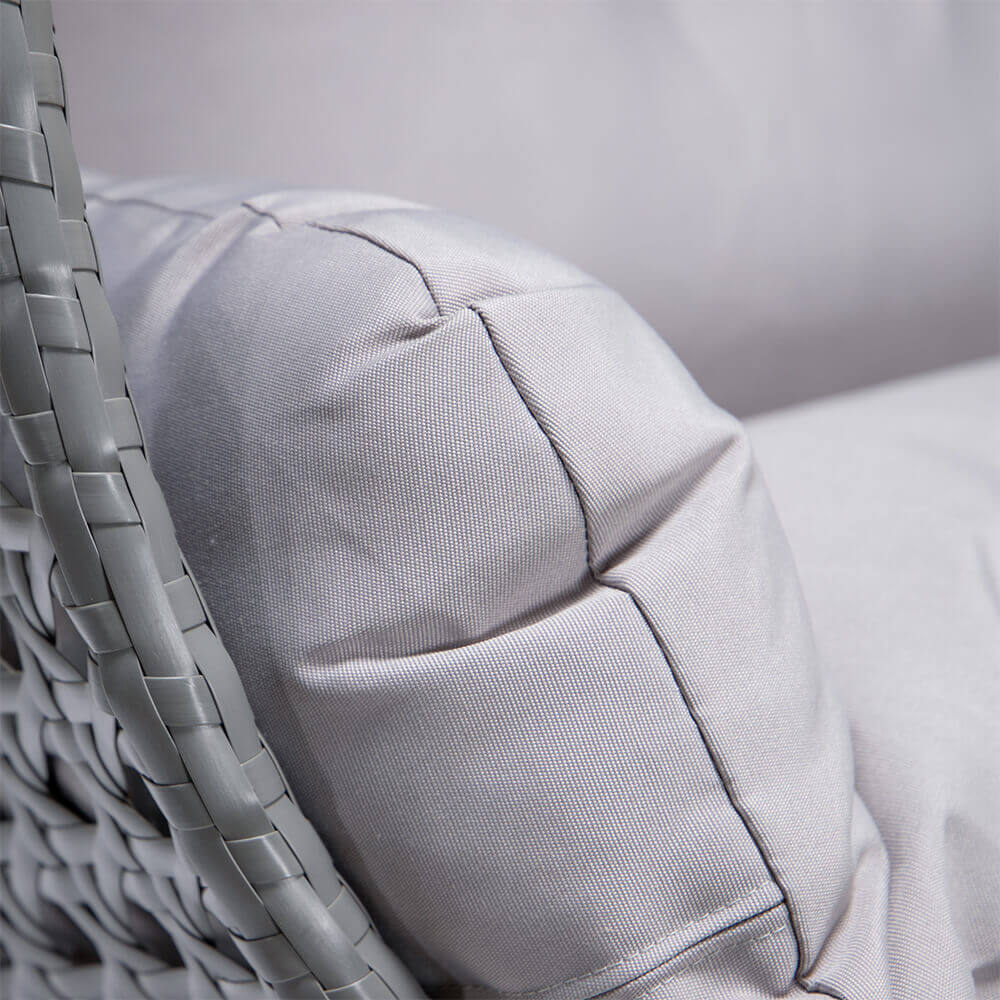 Korb Hängesessel Duetto mit Gestell + Kissen Hängestuhl Lounge Hängekorb Sessel