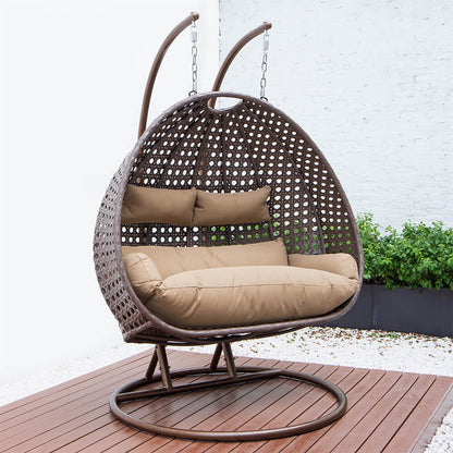 Korb Hängesessel Duetto mit Gestell + Kissen Hängestuhl Lounge Hängekorb Sessel