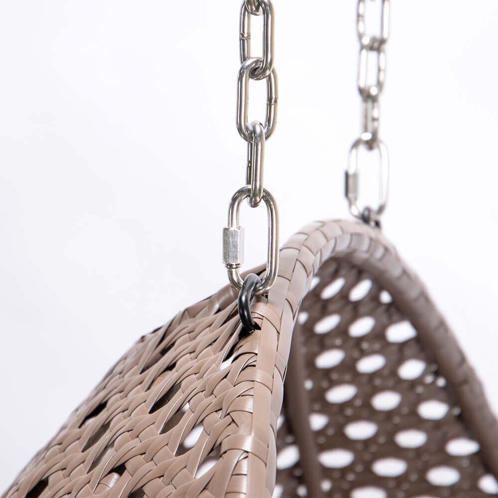 Korb Hängesessel Duetto mit Gestell + Kissen Hängestuhl Lounge Hängekorb Sessel