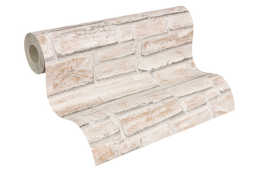 Steintapete Beige Papiertapete 662125 Wandtapete A.S. Création Tapete