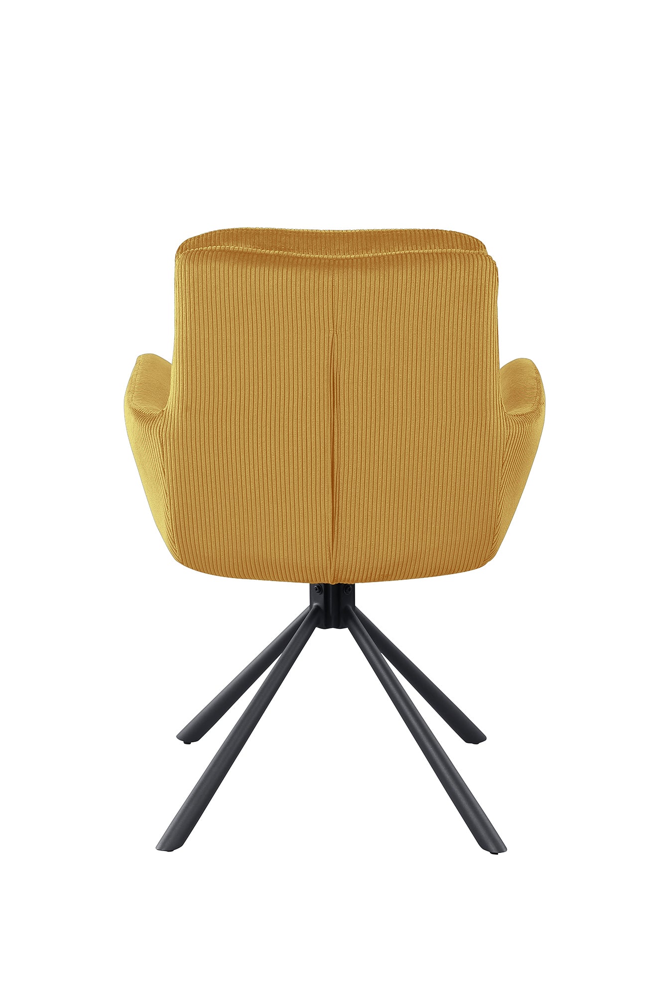Armlehnstuhl Cord Optik gold Esszimmerstuhl Polsterstuhl Wohnzimmer Küche Stuhl