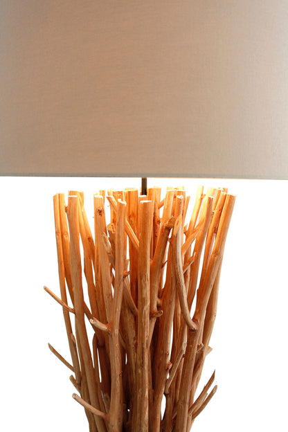 Stehleuchte Treibholz Natur Weiß 175 cm Standleuchte Standlampe Lampe Leuchte