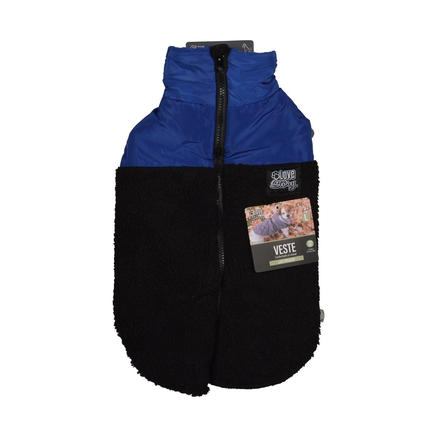 Hunde Mantel Winterjacke Hundemantel Hundebekleidung Fleecejacke Jacke blau