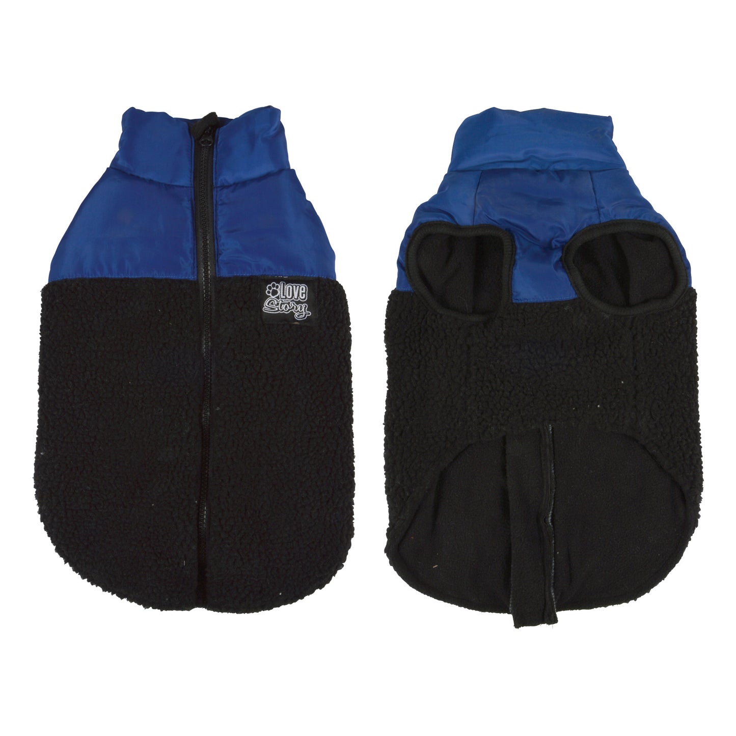 Hunde Mantel Winterjacke Hundemantel Hundebekleidung Fleecejacke Jacke blau