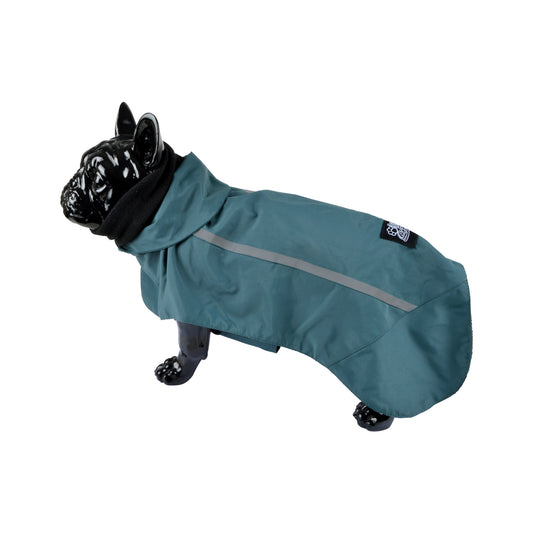 Hunde Regenjacke Winterjacke Hundemantel Hundebekleidung Fleece Jacke petrol