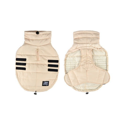 Hunde Mantel Jacke Winterjacke Hundemantel Hundebekleidung Winter Jacken beige