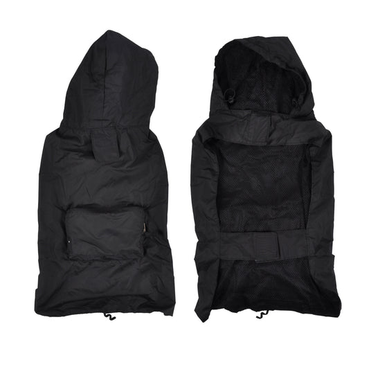 Hunde Regenjacke Kapuze Jacke Mantel Hundebekleidung Regenschutz Hundejacke