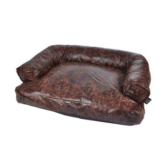 Hundesofa CHESTERFIELD 65cm Couch Hundecouch Sofa Hunde Bett Schlafplatz braun