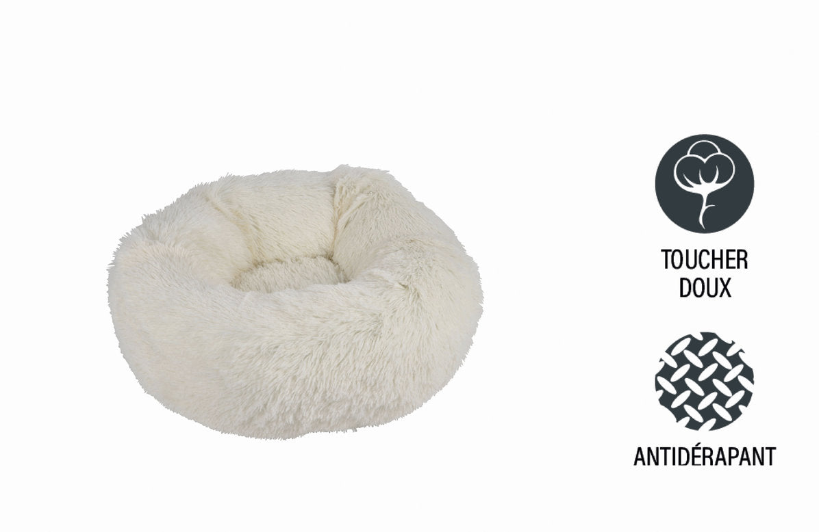 Plüsch Hundebett 55cm Katzenbett Hunde Kissen Hundekorb Schlafplatz Hund Katze