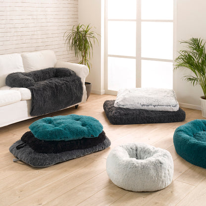 Plüsch Hundebett 55cm Katzenbett Hunde Kissen Hundekorb Schlafplatz Hund Katze