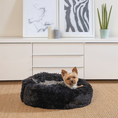 Plüsch Hundebett 55cm Katzenbett Hunde Kissen Hundekorb Schlafplatz Hund Katze