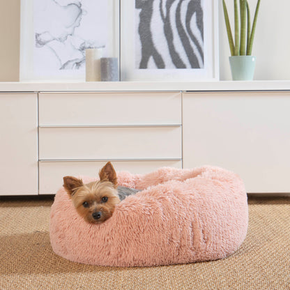 Plüsch Hundebett 55cm Katzenbett Hunde Kissen Hundekorb Schlafplatz Hund Katze