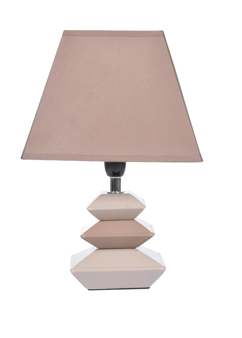 Homea Design Keramik Tischlampe 28cm Tischleuchte Nachttisch Lampe Leuchte