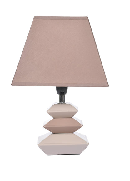 Homea Design Keramik Tischlampe 28cm Tischleuchte Nachttisch Lampe Leuchte