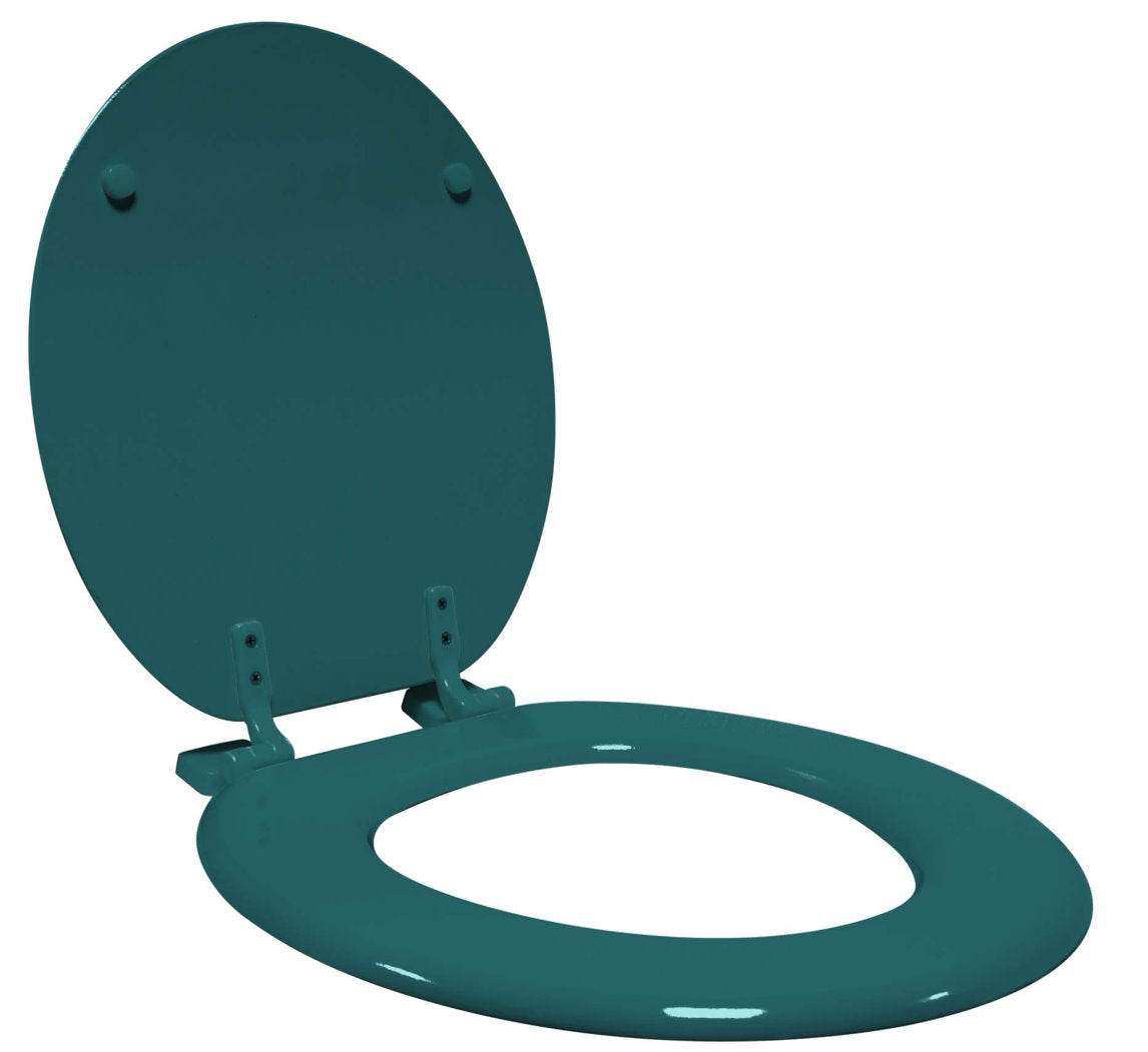 MDF WC Sitz petrol Deckel Klodeckel Toilette Klobrille Toilettendeckel Klo farbig