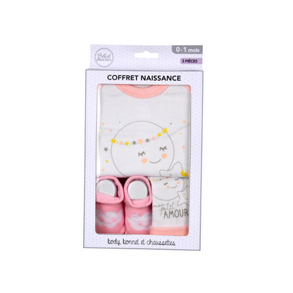 Neugeborenen Baby Set 3 tlg. Sterne Erstlingsset Erstausstattung Geschenk Outfit