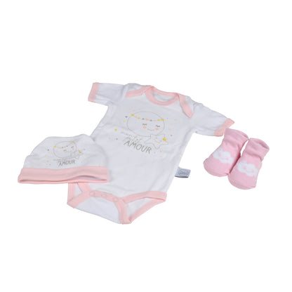 Neugeborenen Baby Set 3 tlg. Sterne Erstlingsset Erstausstattung Geschenk Outfit