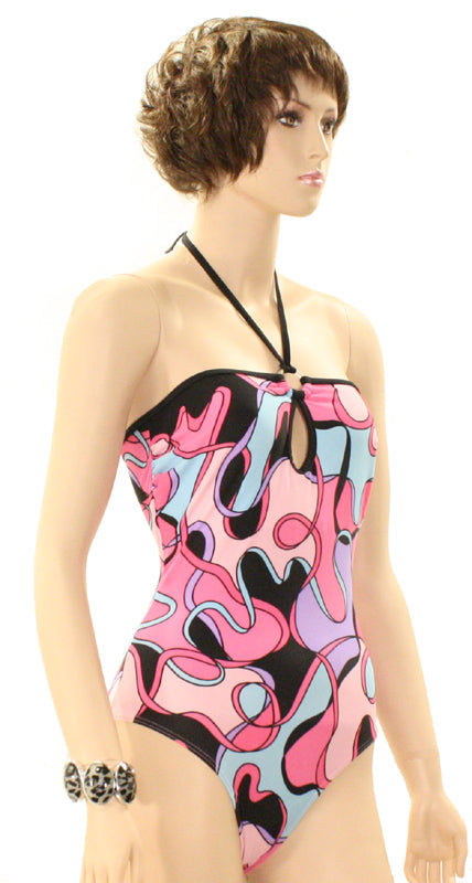 eleMar Trend Damen Bademode Badeanzüge Badeanzug Schwimmanzug Sommer Neckholder